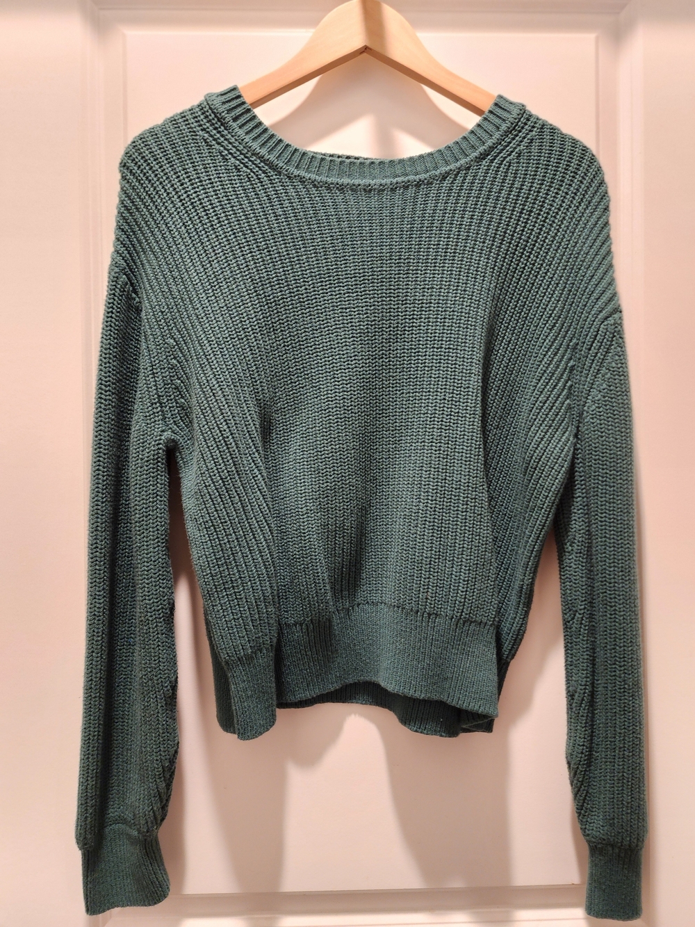 GAP Teal Green Crewneck Knit Sweater Size Large